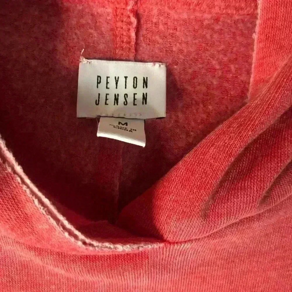 Peyton Jensen red hooded sweatshirt size medium - Picture 3 of 5